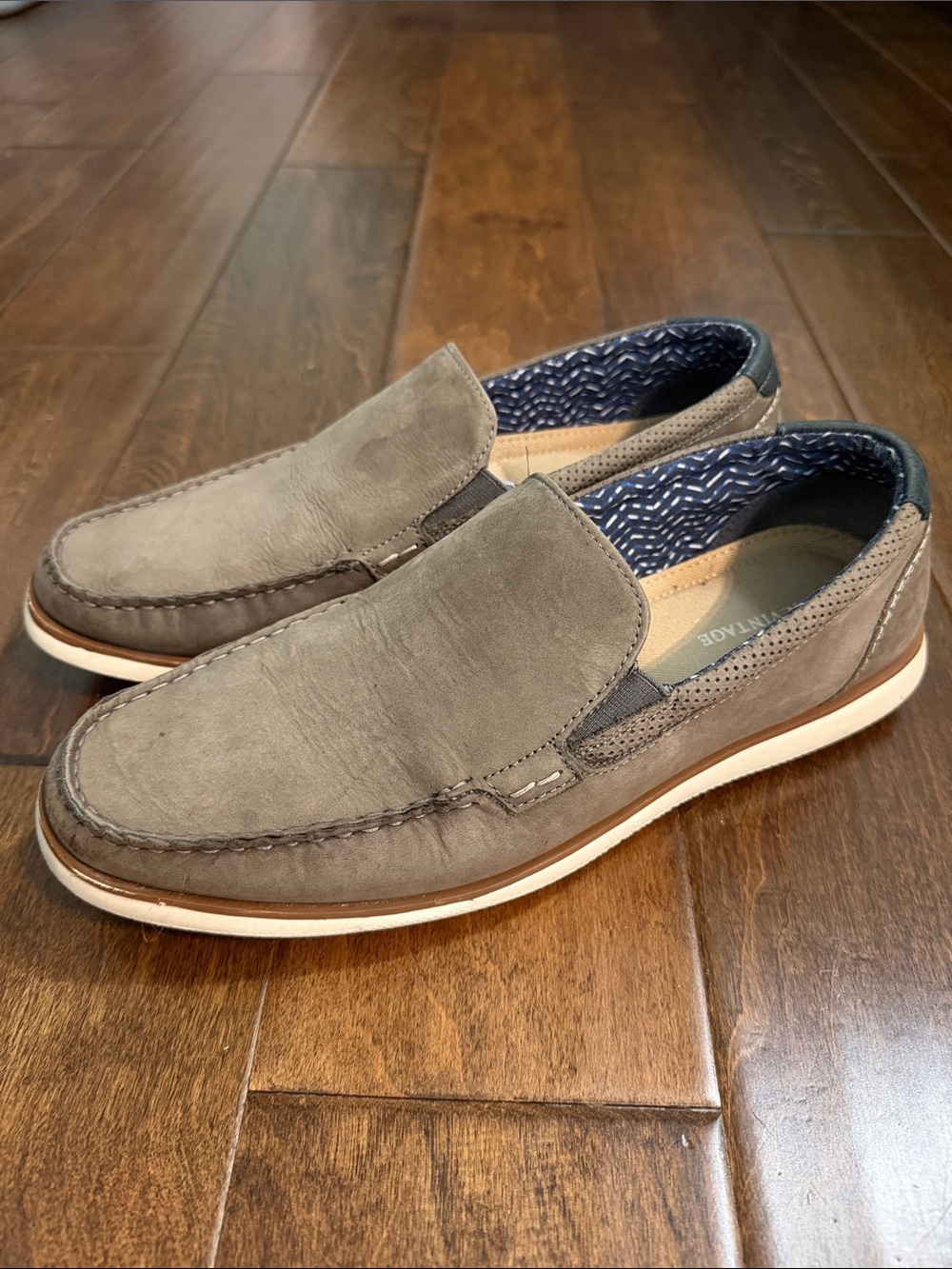 Men’s Crown Vintage Slip-On Loafers - Gray Brown
